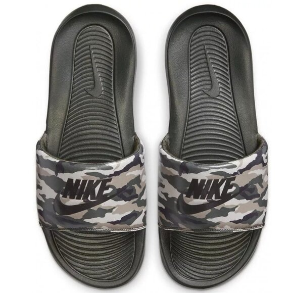 Mens NEW Size 18 NIKE Victori Slides Camo Print Summer Shoes - Picture 1 of 4